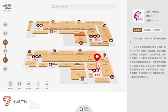 智能商场导视系统软件-3D标识导向系统