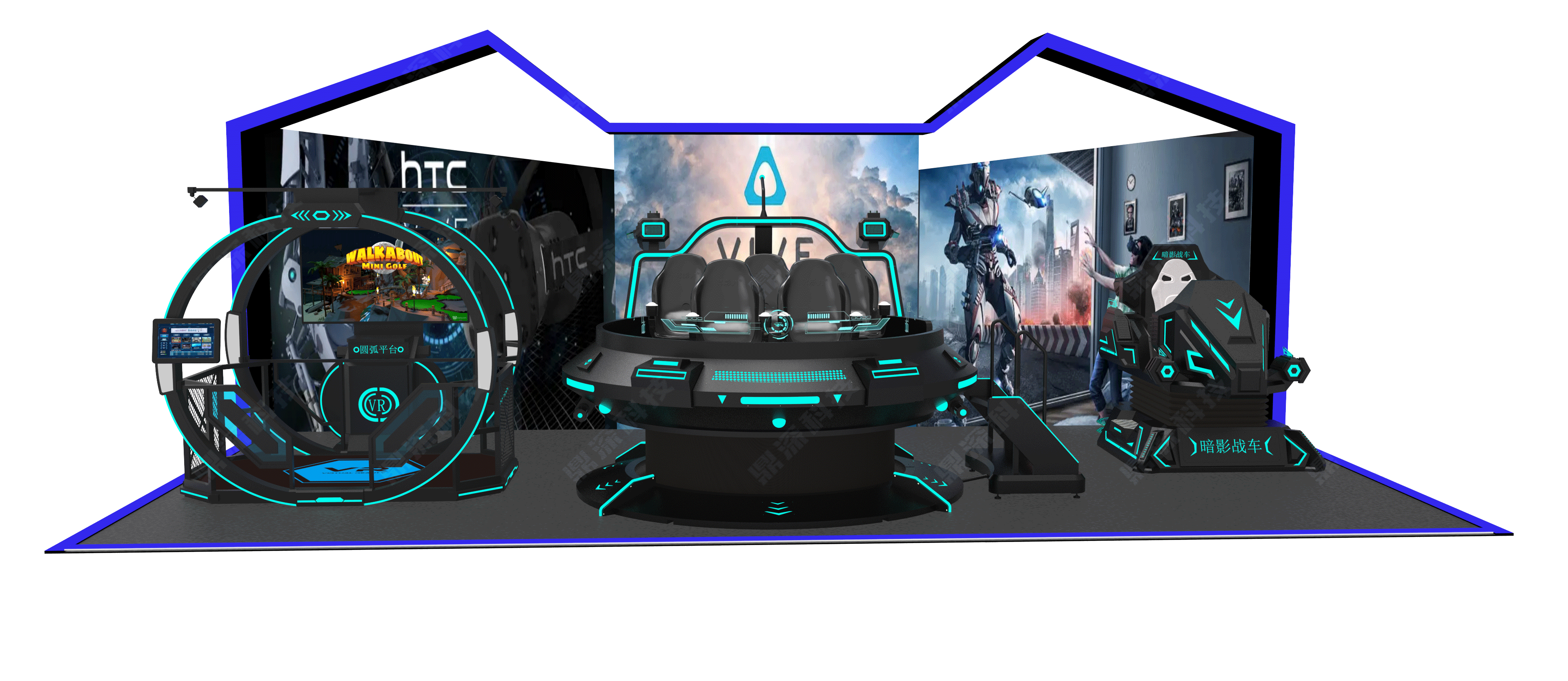 9D动感影院 9DVR影院设备 VR飞行体验舱 VR双人座椅