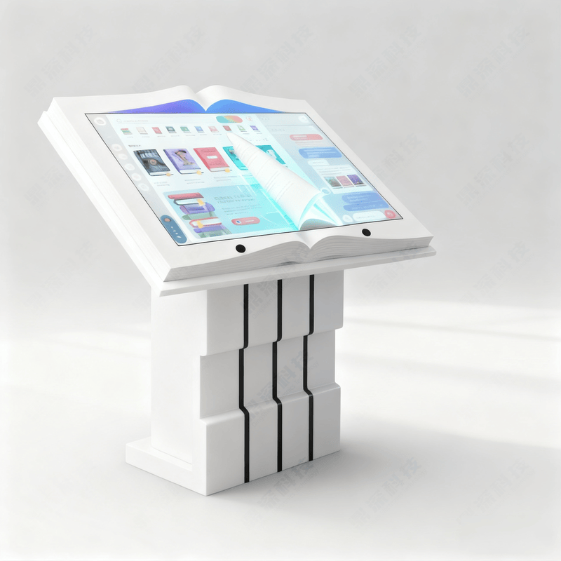 展厅陈列馆虚拟翻书系统 红外传感互动设备 多媒体展示解决方案