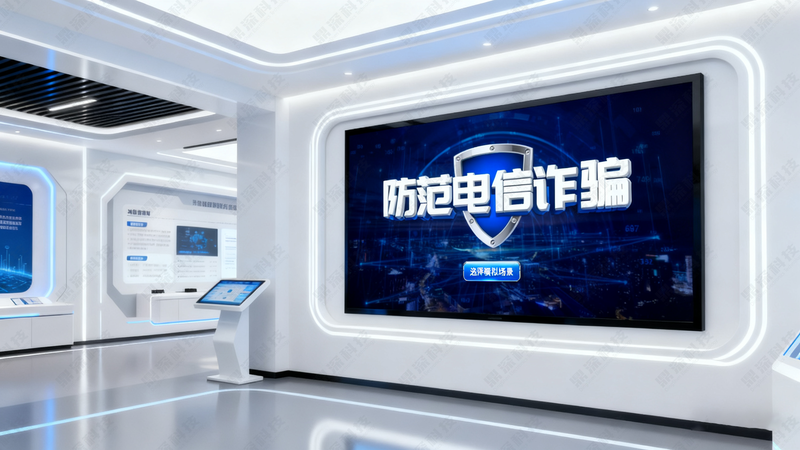 反诈宣传互动体验机-预防电信诈骗互动系统-法治展厅反诈一体机