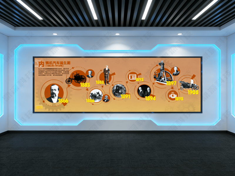 汽车发展史互动展示系统-大屏历史时间轴软件-展厅互动展示软件 汽车发展史互动展示系统-大屏历史时间轴软件-展厅互动展示软件